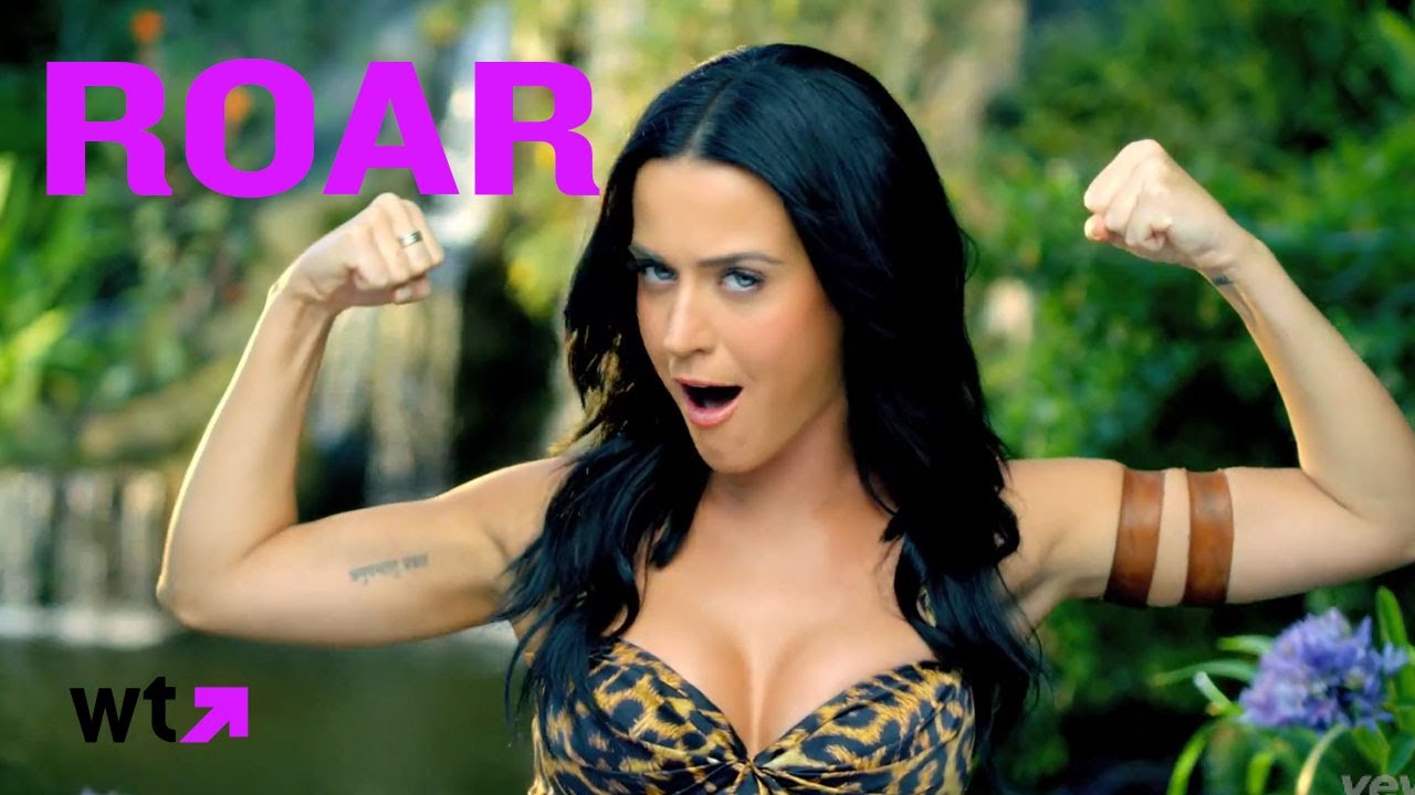 Katy Perry Roars At Tigers In Official Music Video | What's Trending Now -  YouTube