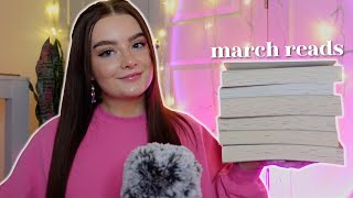 ASMR the 10 books i read in march  monthly reading wrapup