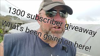 Update 12-6-21 and 1300 subscribe giveaway