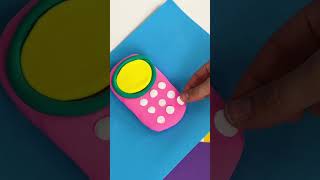 Dad’s Phone is Broken! 💔📱 I Made a Clay One Instead! 🎨✨ #shorts #diy