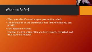 COUN 5303 Ch. 9 Professional Competence and Training
