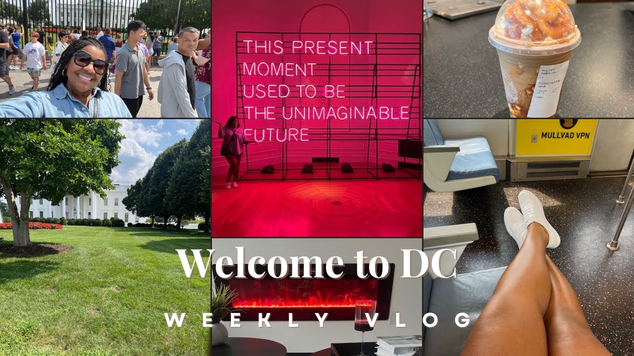 WELCOME TO DC! WEEKLY VLOG l Hot girl walks, White House, Smithsonian Museum, Metro Fail