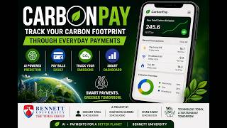 CarbonPay: AI-Powered Carbon Footprint Tracking & Payment System | DTI | Bennett University