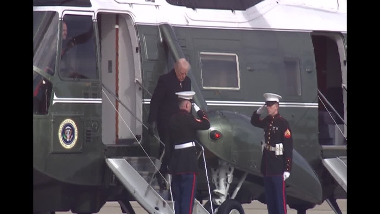 RAW: President Trump leaves White House for weekend in Florida