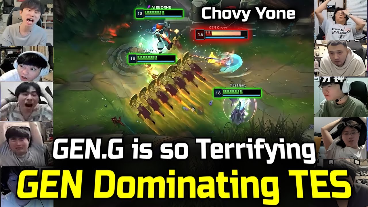 CHINESE REACTIONS : GEN Dominating TES " LCK Teams is TES Kryptonite "