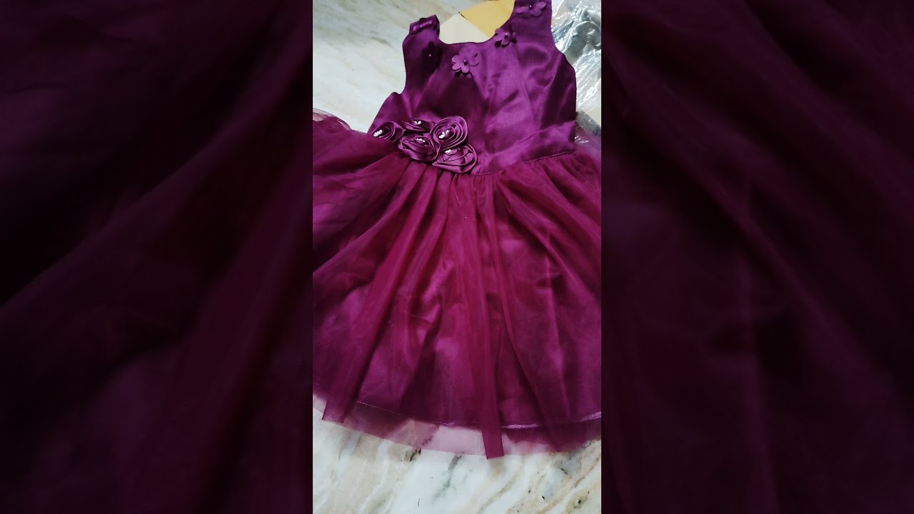 #firstcry purple frock unboxing