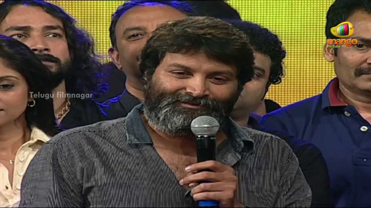 Trivikram Srinivas Emotional Speech  Attarintiki Daredi Audio Launch HD  Pawan Kalyan  Samantha