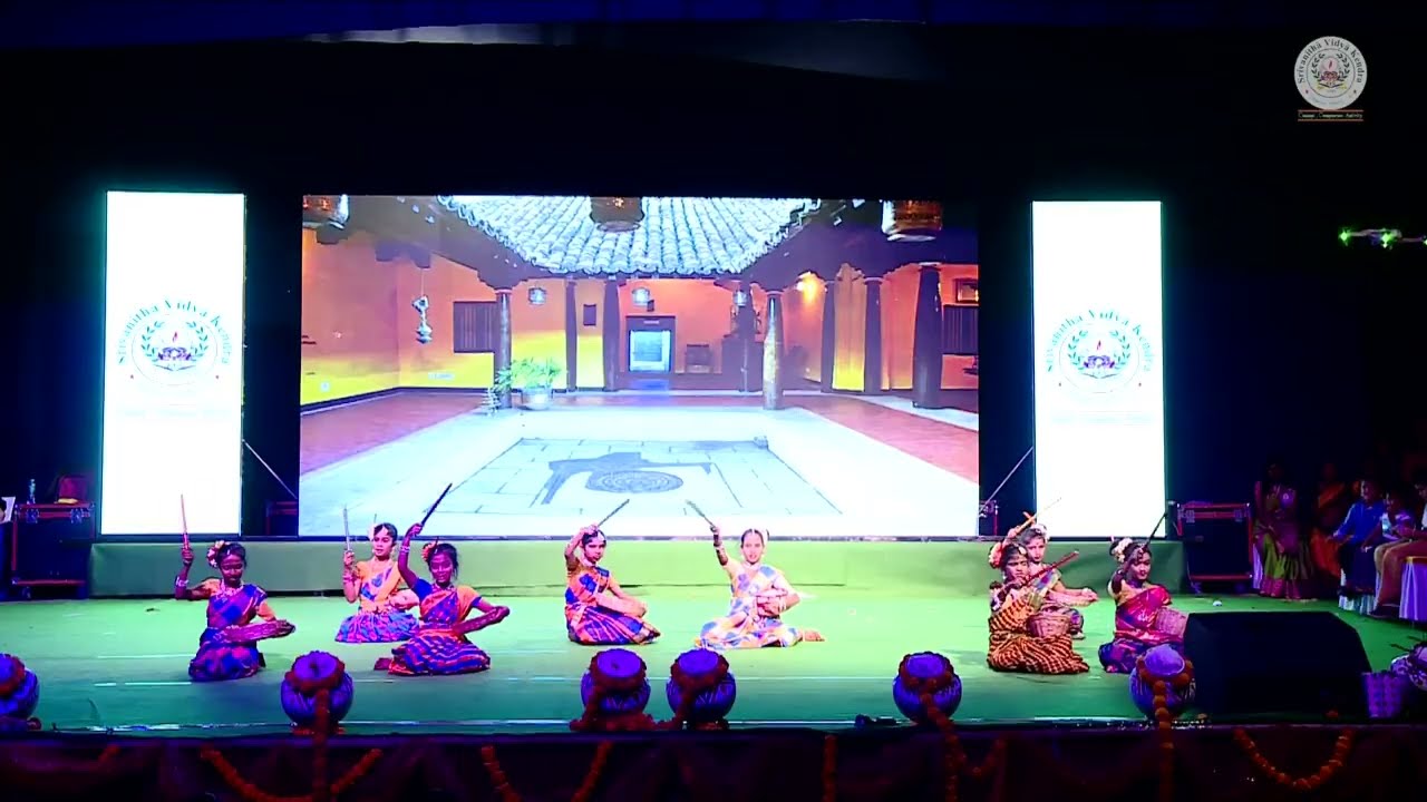 Koravangi  Song performance by 4th & 5th girls #srivanithavidyakendra# school