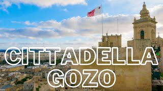 Cittadella Gozo Open Air Museum With A Beautiful Landscape Of The Island Of Gozo 2023 4K | Malta