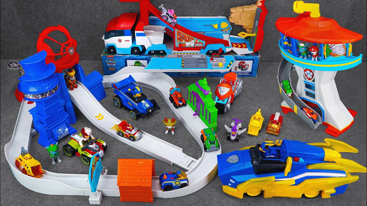 Unboxing Paw Patrol Toys | Paw Patrol True Metal Total City Rescue Track Playset | Lookout Tower Toy