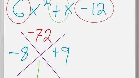 Solving quadratics with coefficient of x squared not one