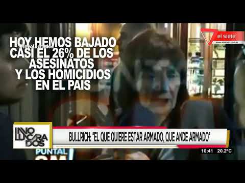 Bullrich, polémica: "El que quiere estar armado que ande armado"