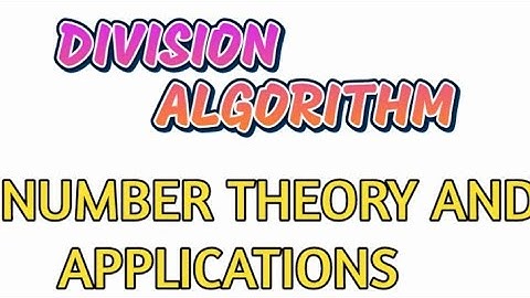 division algorithm in number theory telugu || jntua R19 || jntua R20||