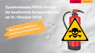 Pfas-Verbot Rechtzeitig Auf Fluorfreie Feuerlöscher Umsteigen I Cws Fire Safety