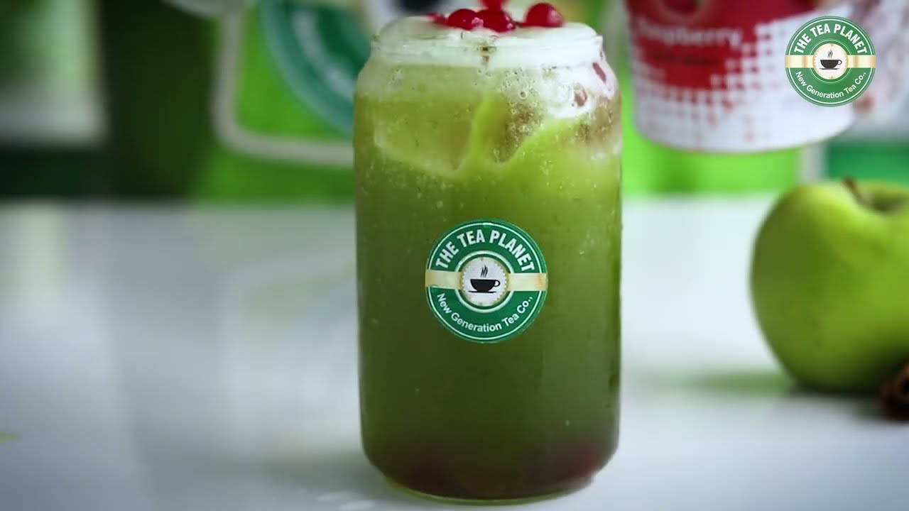 Green Apple Cinnamon Fruit Bubble Tea Recipe | The Tea Planet | Fruit Bubble Tea Series