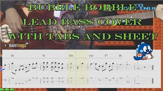 Bubble Bobble main theme LEAD BASS COVER (with tabs and Sheet)