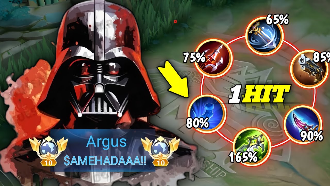 GLOBAL ARGUS ABUSE THIS NEW MAX DAMAGE BUILD AND EMBLEM 2024 (must try) MLBB✔️