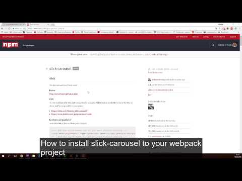 How to install Slick with Webpack/NPM (Outdated/Deprecated)