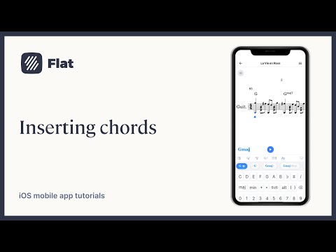 Inserting chords - Flat iOS tutorial