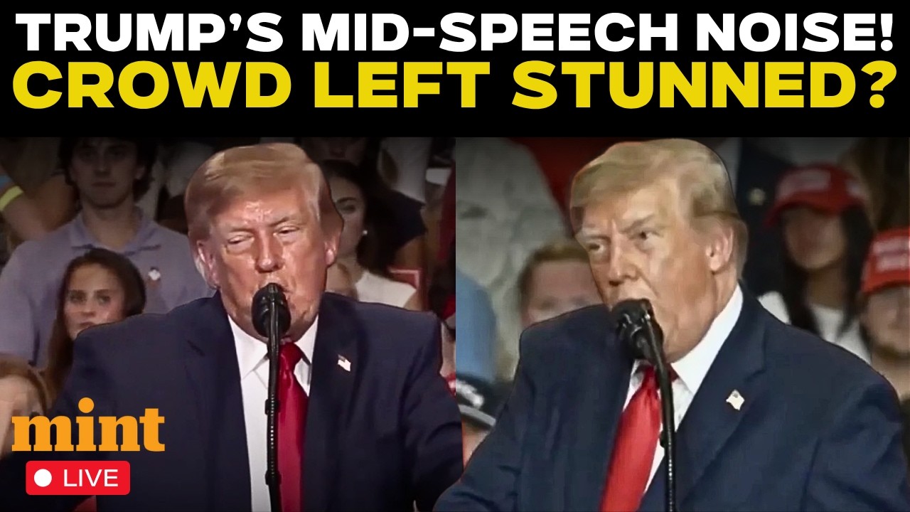 Donald Trump LIVE | Trump Makes STRANGE Noise Mid-Speech! Bizarre Rally ...