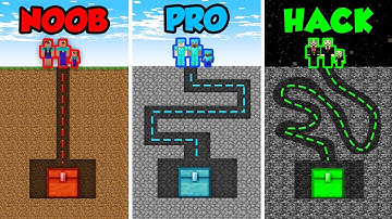 Minecraft NOOB vs. PRO vs. HACKER: SECRET CHEST MAZE in Minecraft! (Animation)