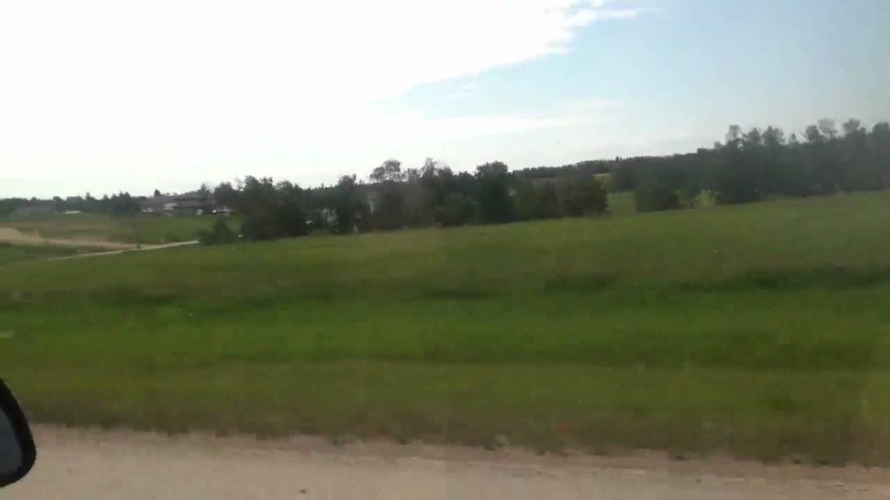 Driving on the Yellowhead Highway (Hwy 16), Alberta