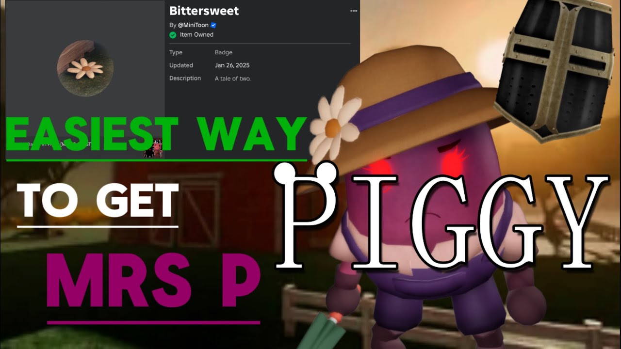 Easiest way to get the brand new Mrs P skin in Roblox Piggy. [TUTORIAL ...