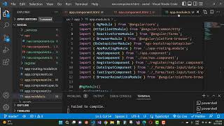 Solved:  No Directive found with exportAs 'ngForm' ngtsc 998003