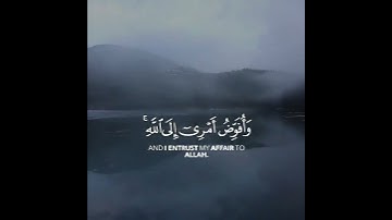 وأفوض أمري إلي الله || هزاع البلوشي || سورة غافر