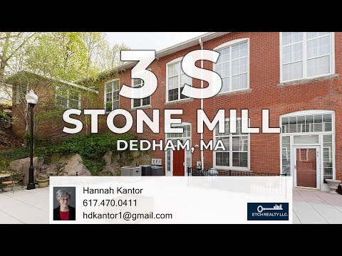 3 South Stone Mill Drive 221, Dedham, MA home video tour