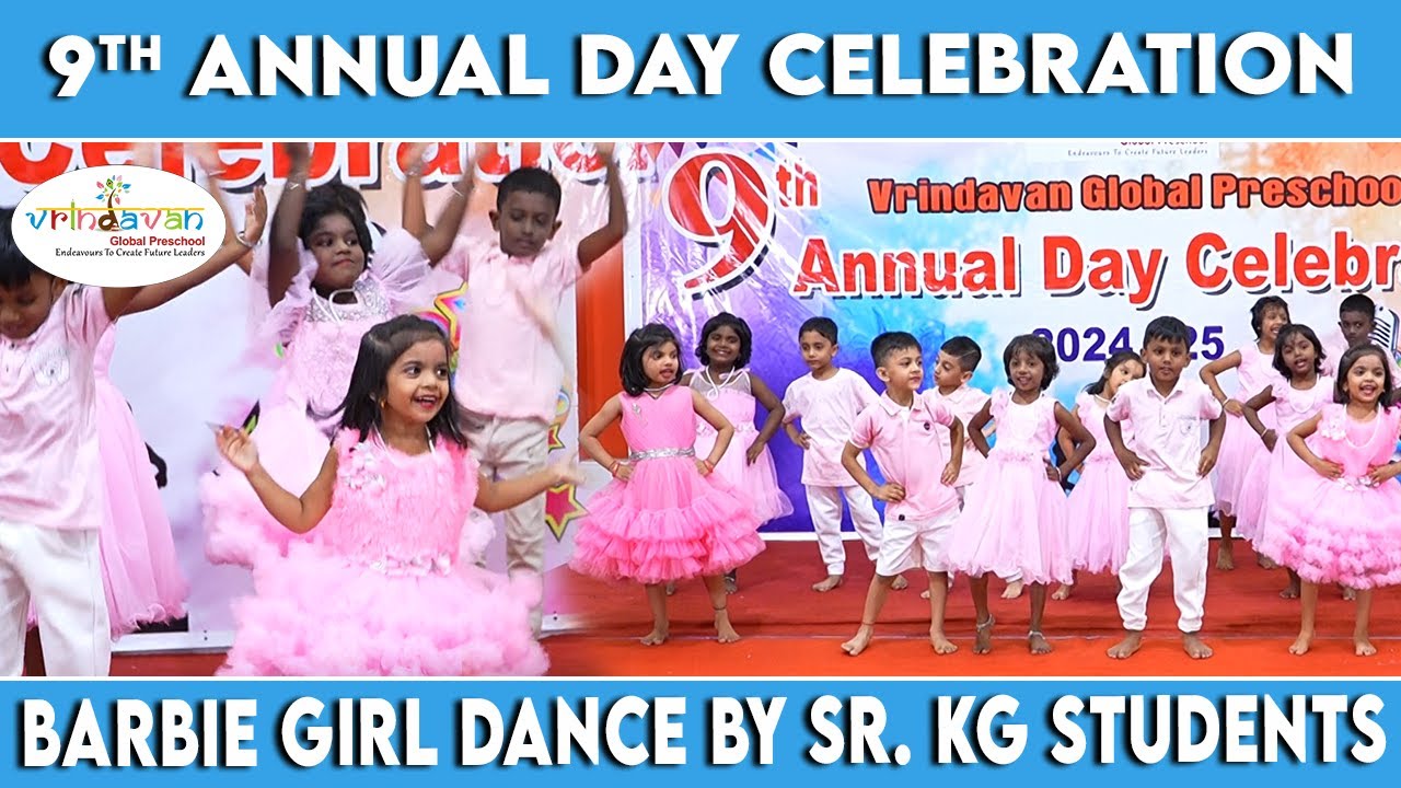 Barbie Girl Dance by Sr. KG Students | 9th Annual Day Celebration #9
