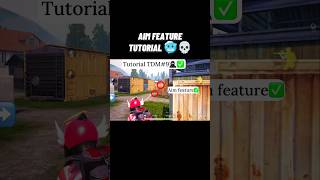 AIM FEATURE TUTORIAL 🥶💀 #shorts #youtubeshorts #pubgmobile #bgmi #gamingshorts