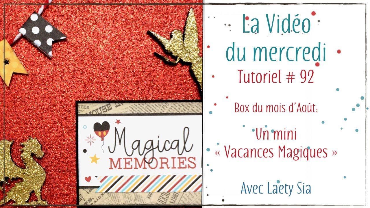 Tuto # 92 : mini album box du mois d'août scrapbooking tiendas