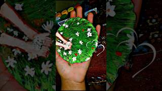 painting flower landscap for a Canvas#art #shortvideo