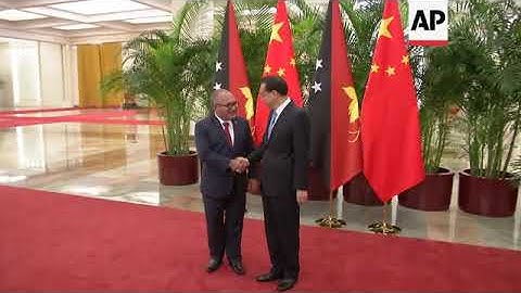 Papua New Guinea's PM meets President Xi in Beijing