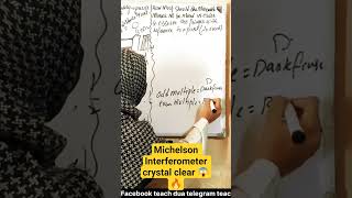 Michelson Interferometer Crystal Clear Concept | Class 11 Physics #shorts #trending