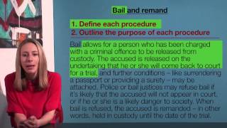 VCE Legal Studies - Bail and Remand