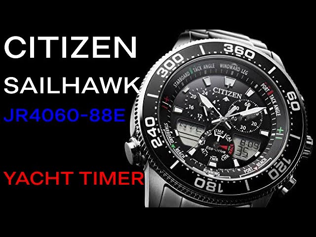 CITIZEN SAILHAWK - YACHT TIMER - JR4060-88E (C660) REVIEW - YouTube