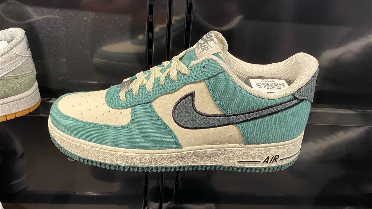 Nike Air Force 1 Low “Notebook Doodle” Coconut Milk/Bicoastal/Black/Vintage Green) - FQ8713-100