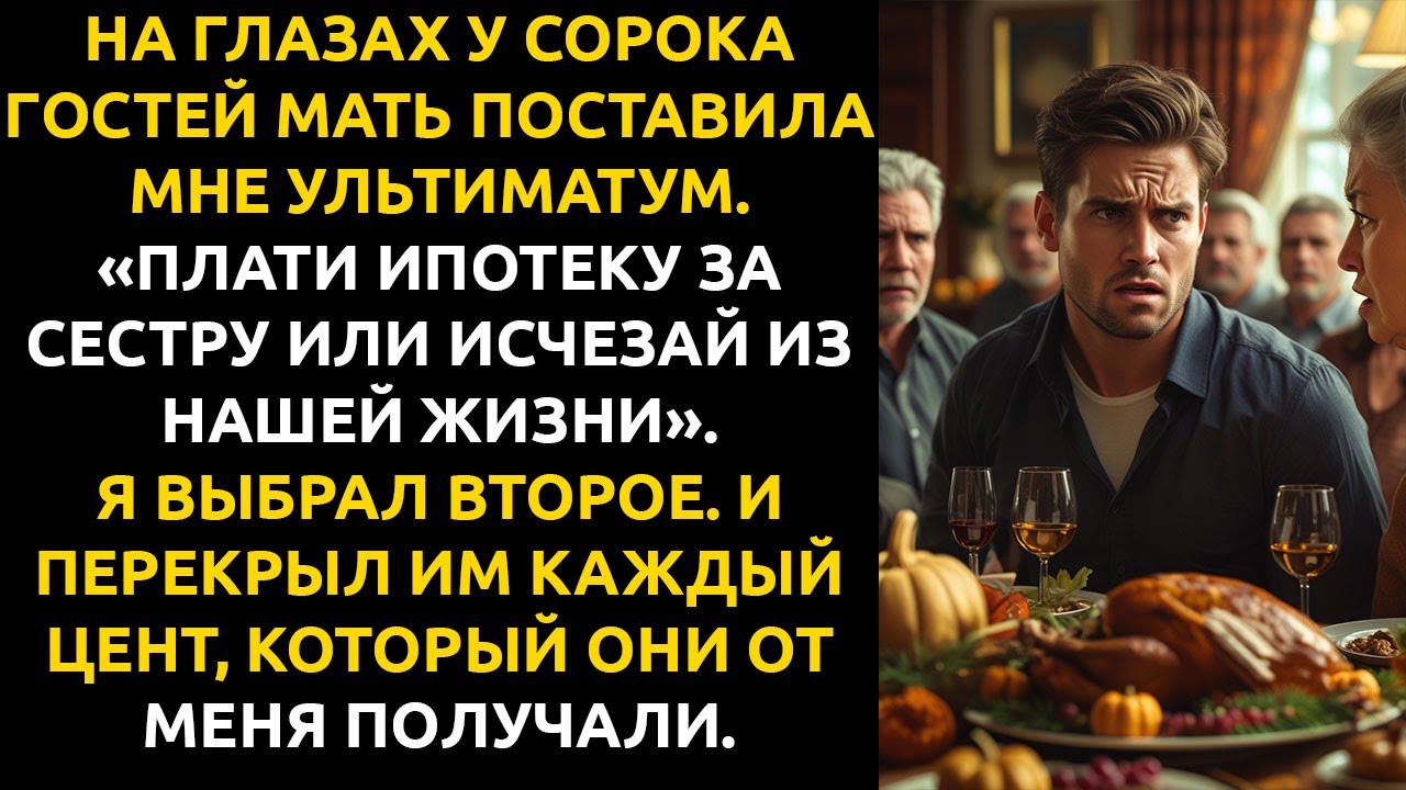 Моя МАТЬ крикнула: «Плати или исчезай!» — и я РЕШИЛ исчезнуть из их жизни навсегда.