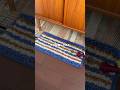 リング編みでラグを編みました。#編み物初心者 #編み物初心者 #knitting #crochet #インテリア