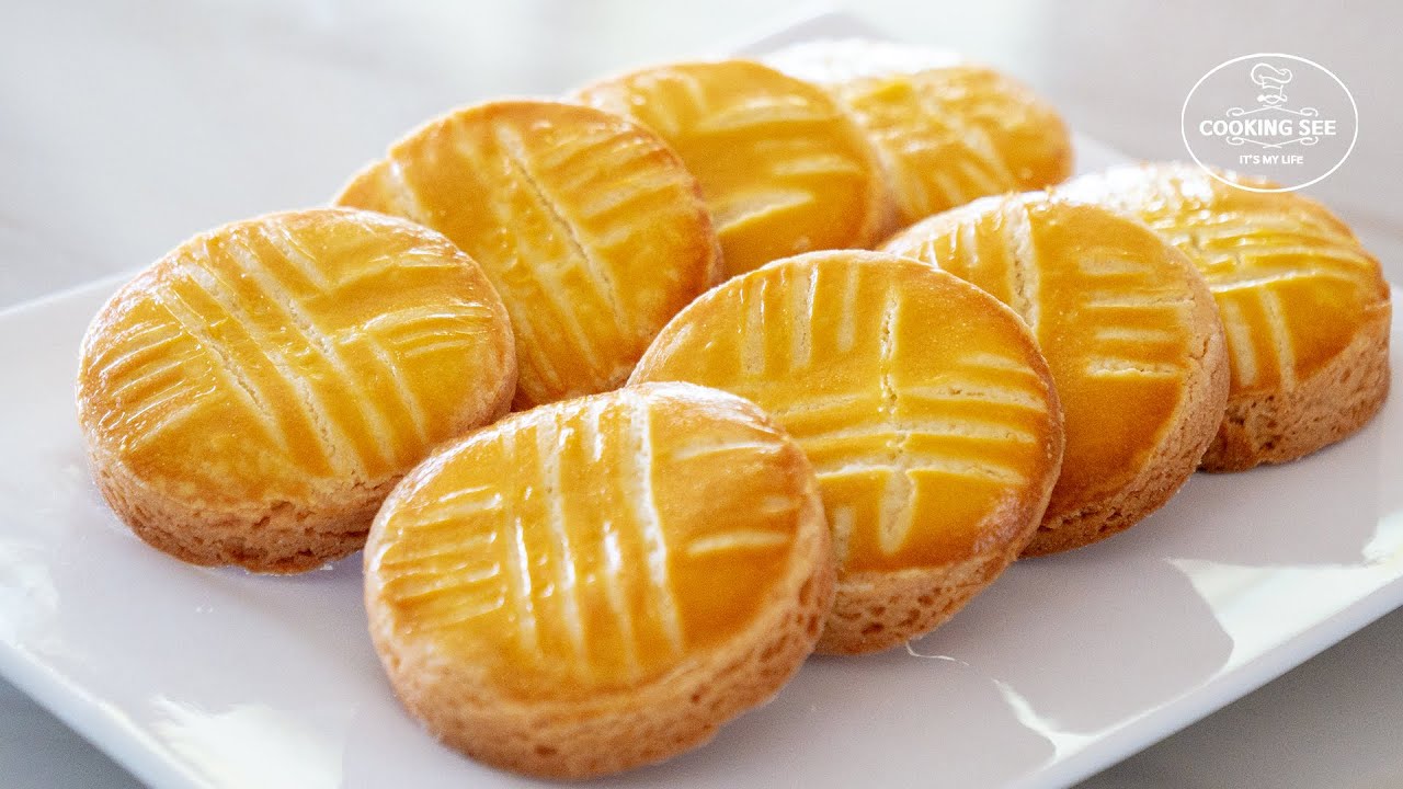 (쿠키만들기) 완벽한 갈레트 브루통 만들기  [홈베이킹], 쇼트브레드 쿠키 만들기, 베이킹 ASMR, Cookingsee 쿠킹씨