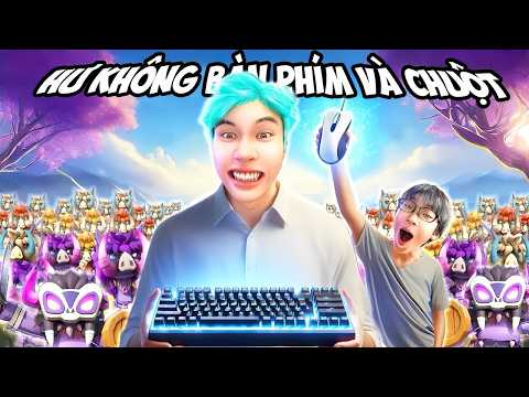 Mini World Thử Thách Chuột Và Bàn Phím Tại Thế Giới Sinh Tồn Hư Không Cùng Thằng Em Trai Tập 3