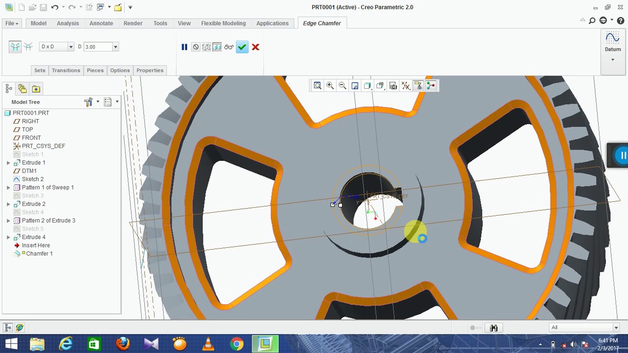 How to make a Helical Gear in Creo 2.0 YouTube