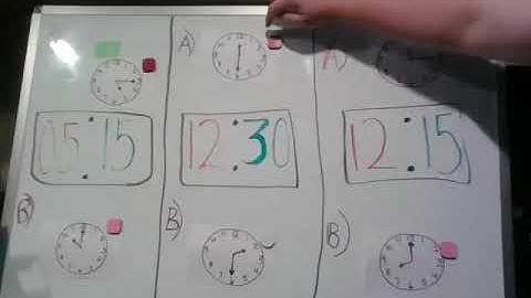 Matching Digital and Analog Clocks Part 2