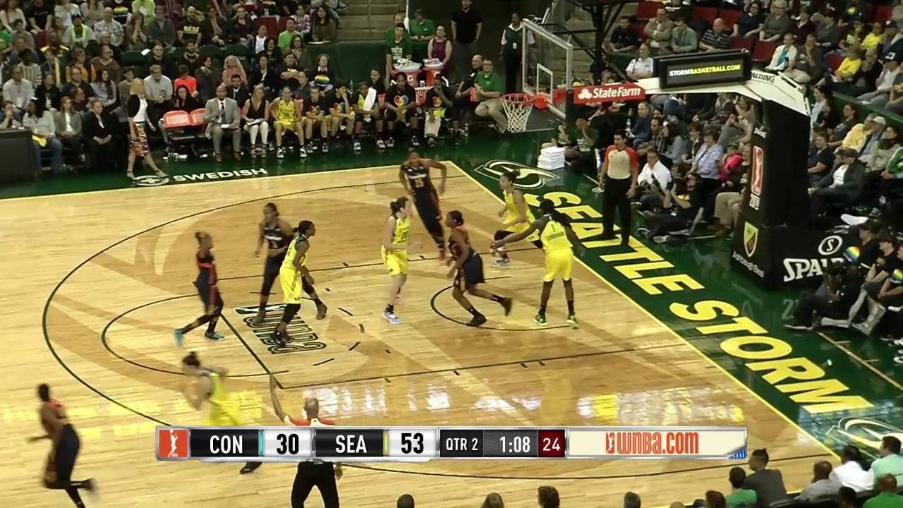 Shekinna Stricklen goes for 12 points in loss to the Storm