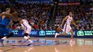 Westbrook's no-look, through-the-legs dish to Martin!