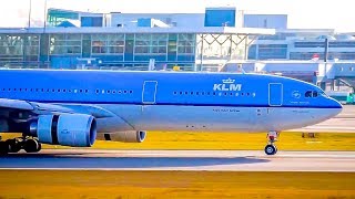 KLM A330 Landing YVR PH-AKF New Years Day