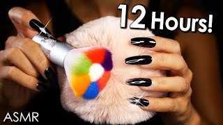 12 Hours ASMR Deep Brain MASSAGE 😴 4k (No Talking)