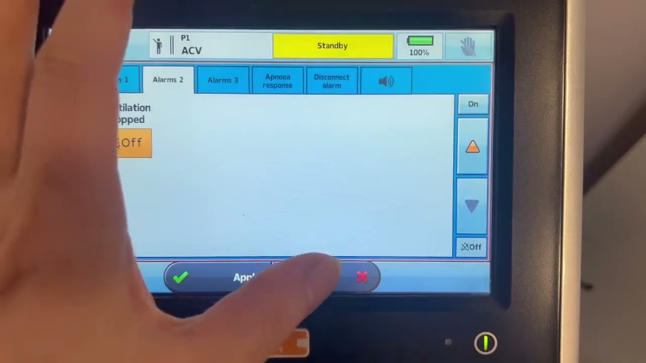 ResMed Astral 100 Alarms